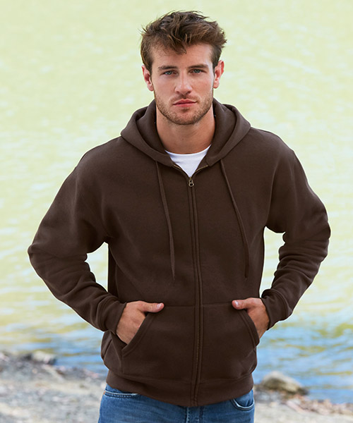 620340 Sudadera con Capucha y Cremallera Personalizada Premium