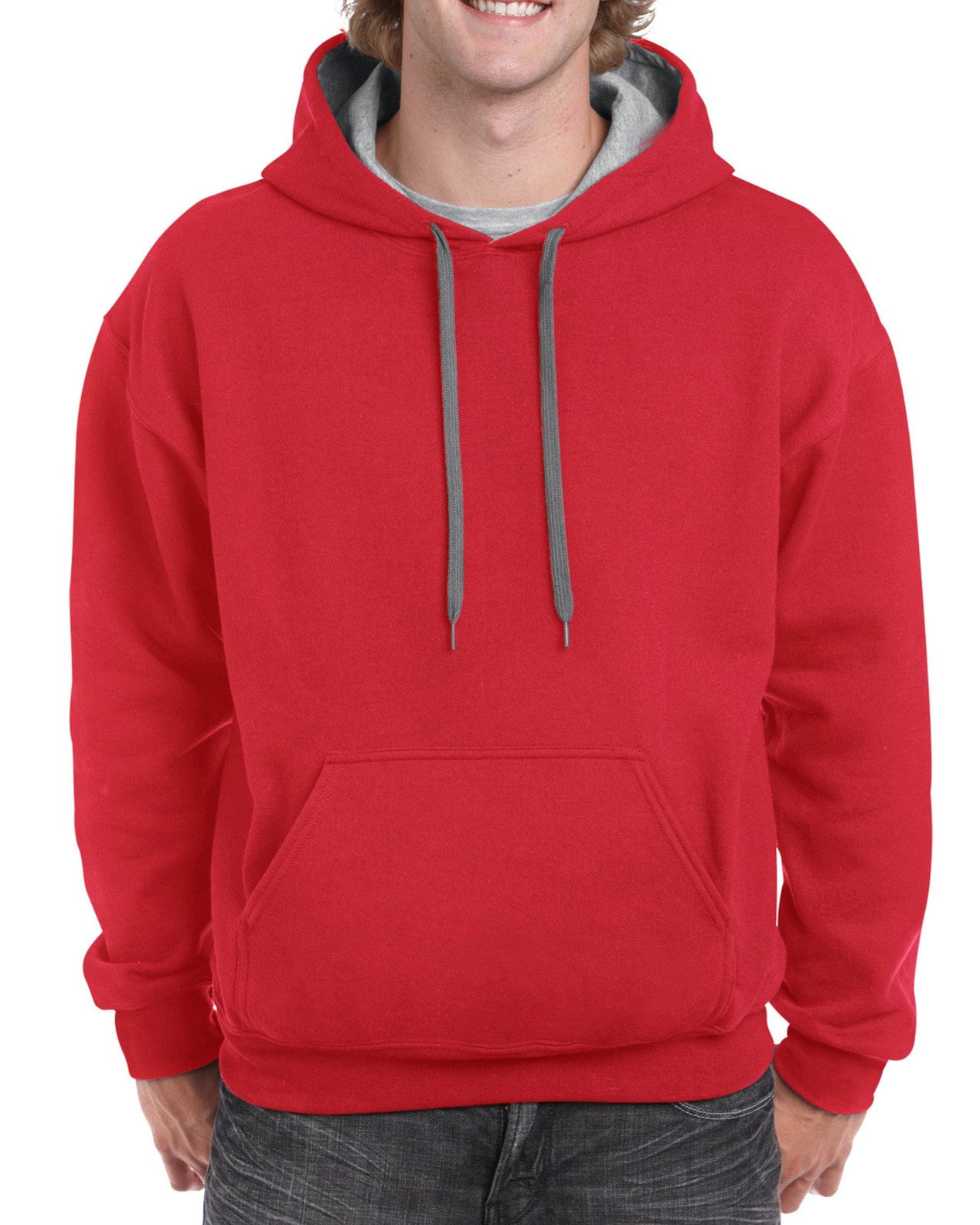 G185C00_JA040 Sudadera con Capucha Contrastada Personalizada