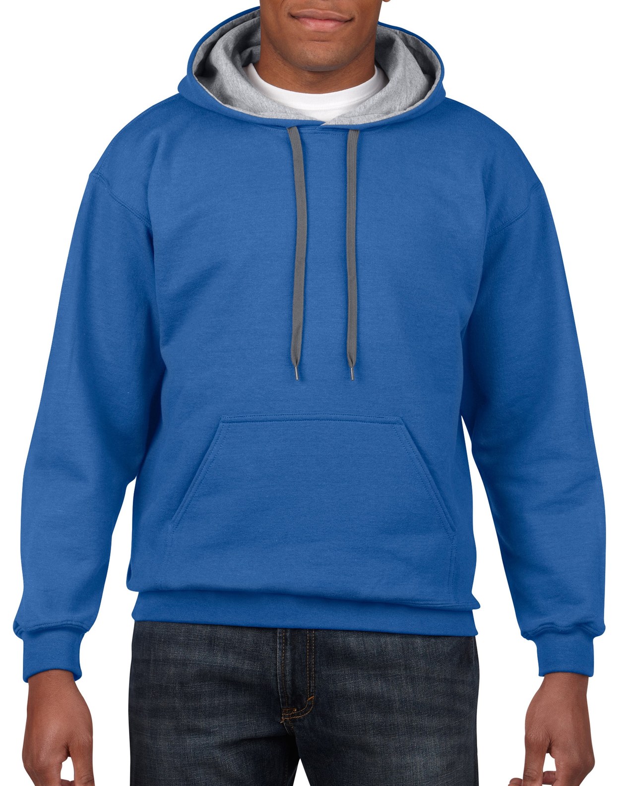 G185C00_JA051 Sudadera con Capucha Contrastada Personalizada