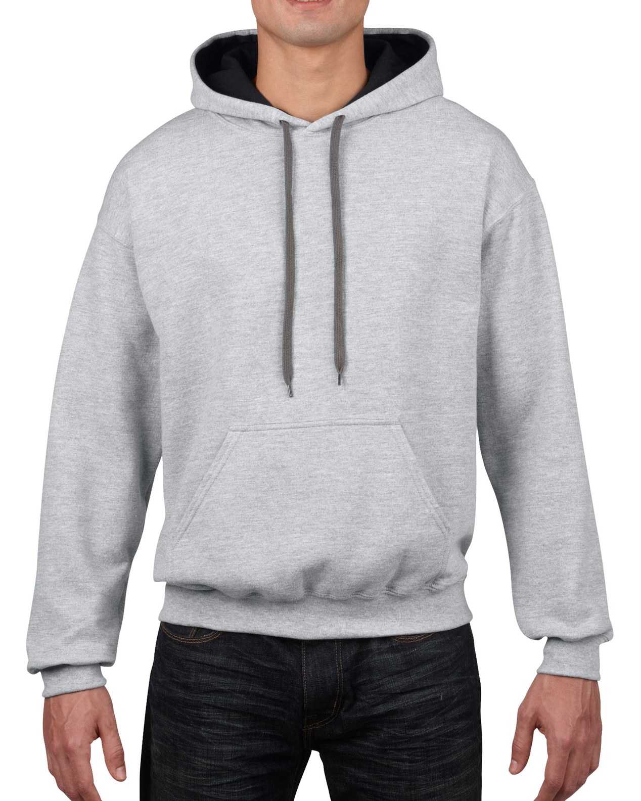 G185C00_JB095 Sudadera con Capucha Contrastada Personalizada