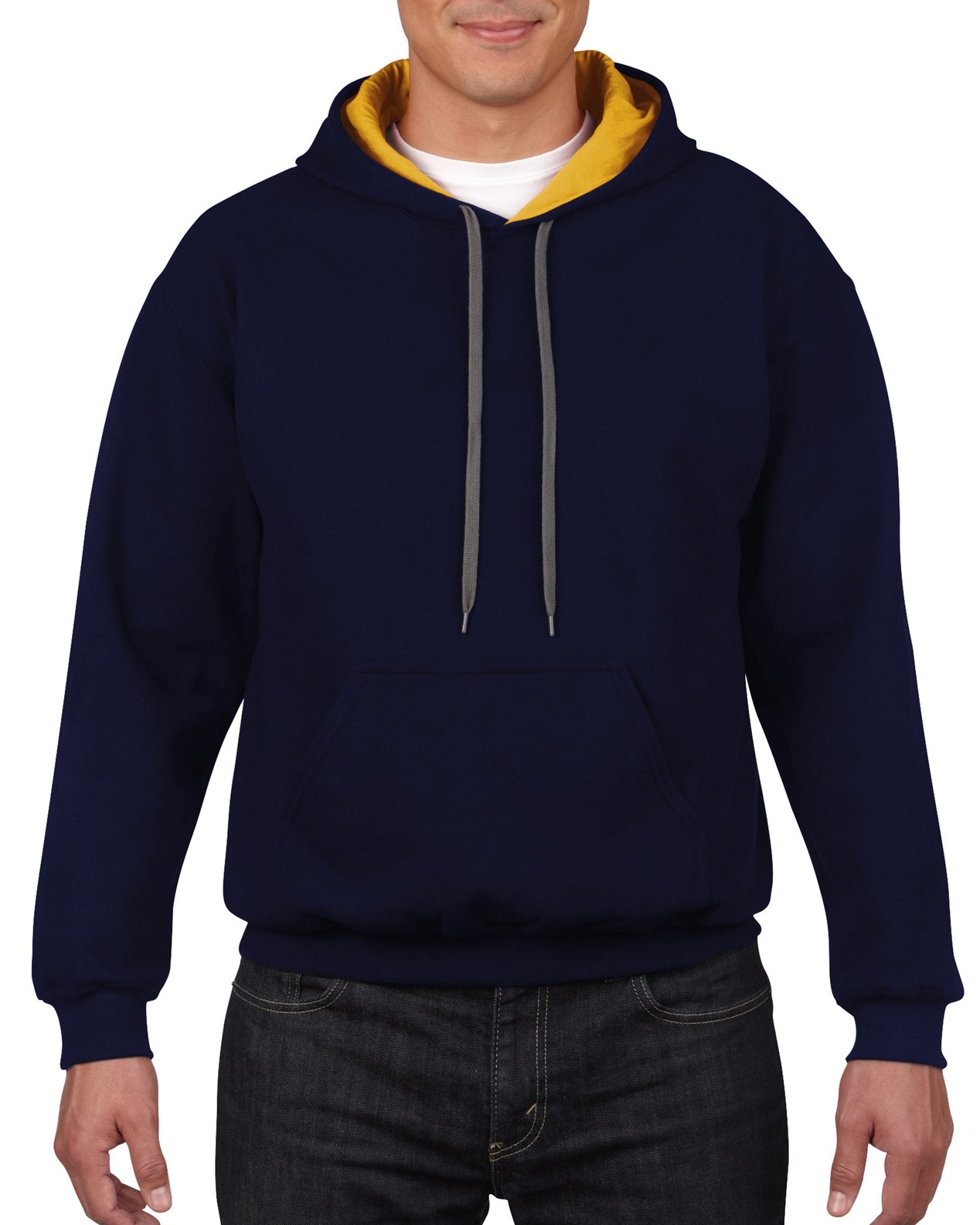 G185C00_JD032 Sudadera con Capucha Contrastada Personalizada