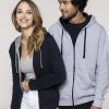 Sudadera con Capucha y Cremallera Personalizada Contrastada