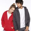 Sudadera con Capucha y Cremallera Personalizada Kariban Unisex
