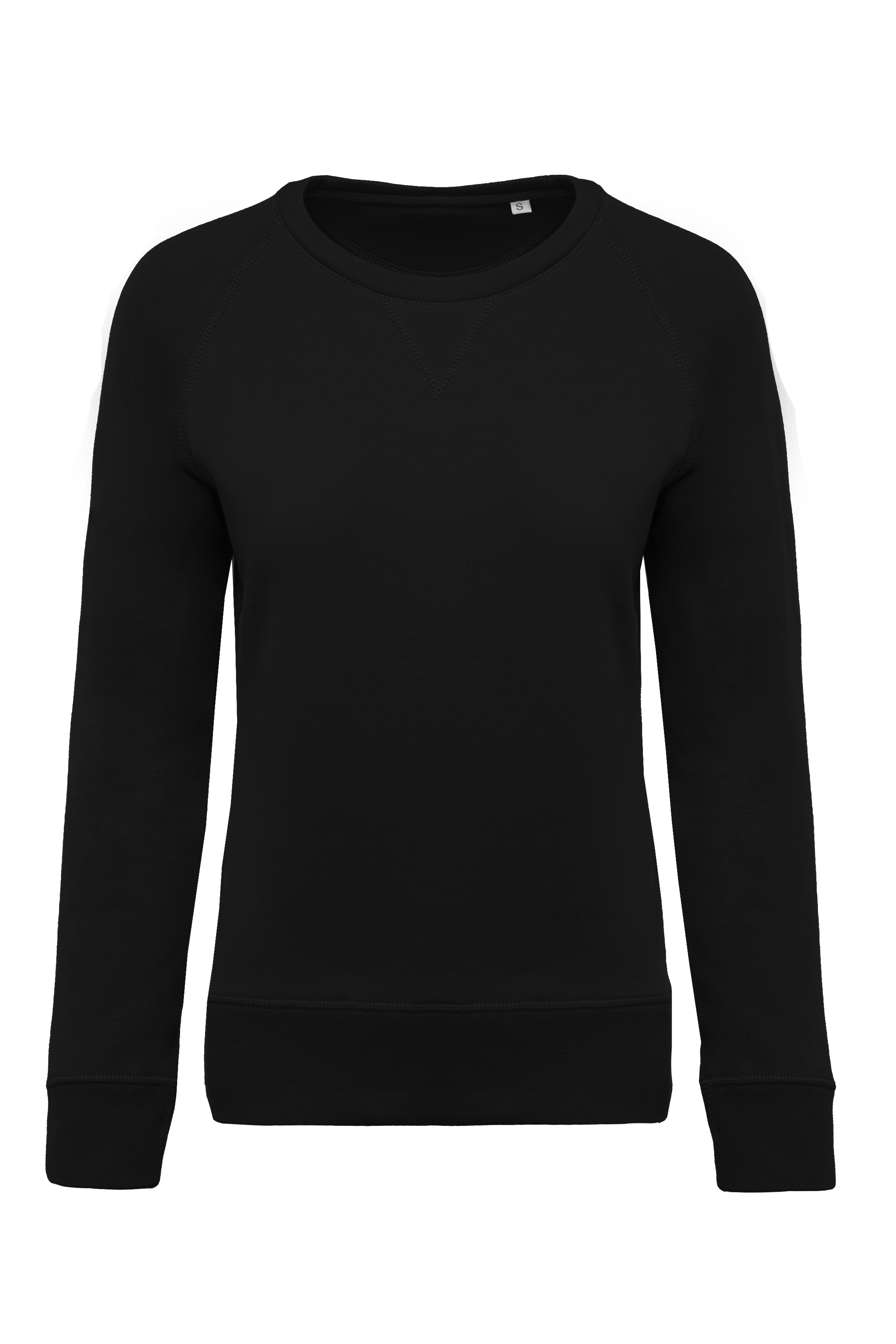 K481_BLACK Sudadera Orgánica para Mujer Personalizada