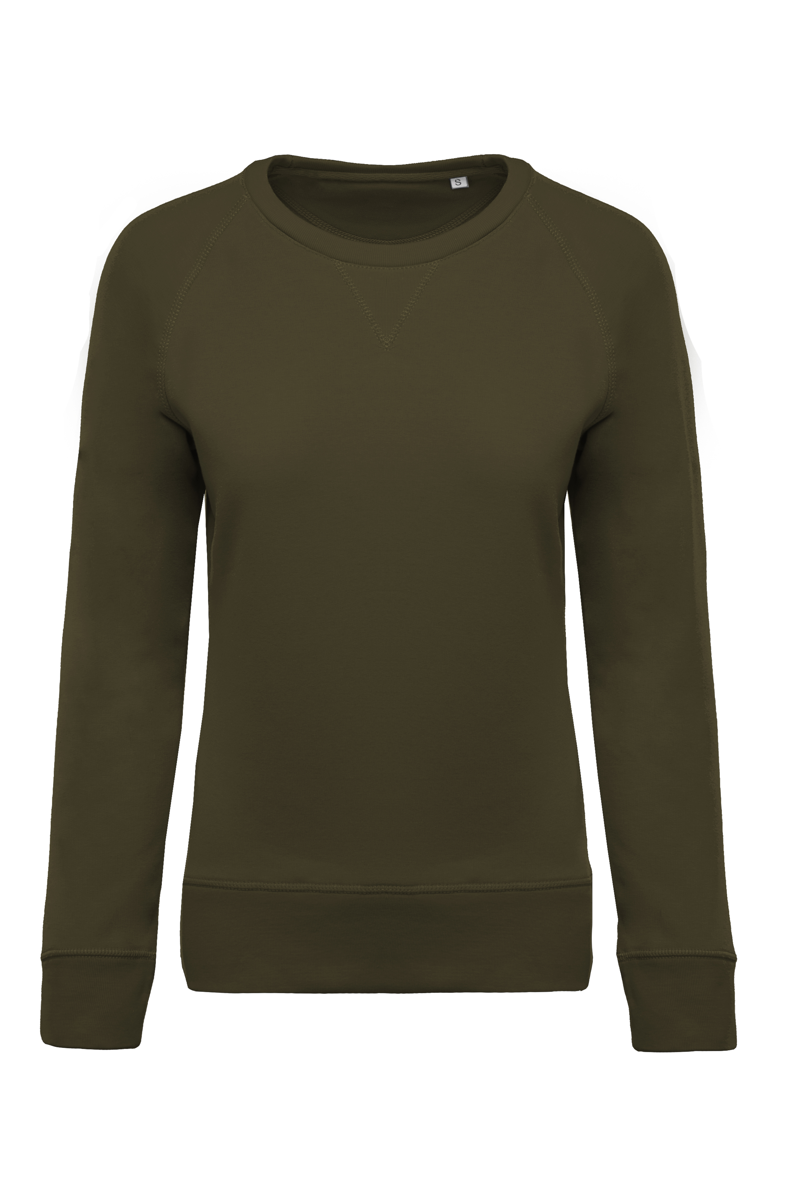 K481_MOSSYGREEN Sudadera Orgánica para Mujer Personalizada