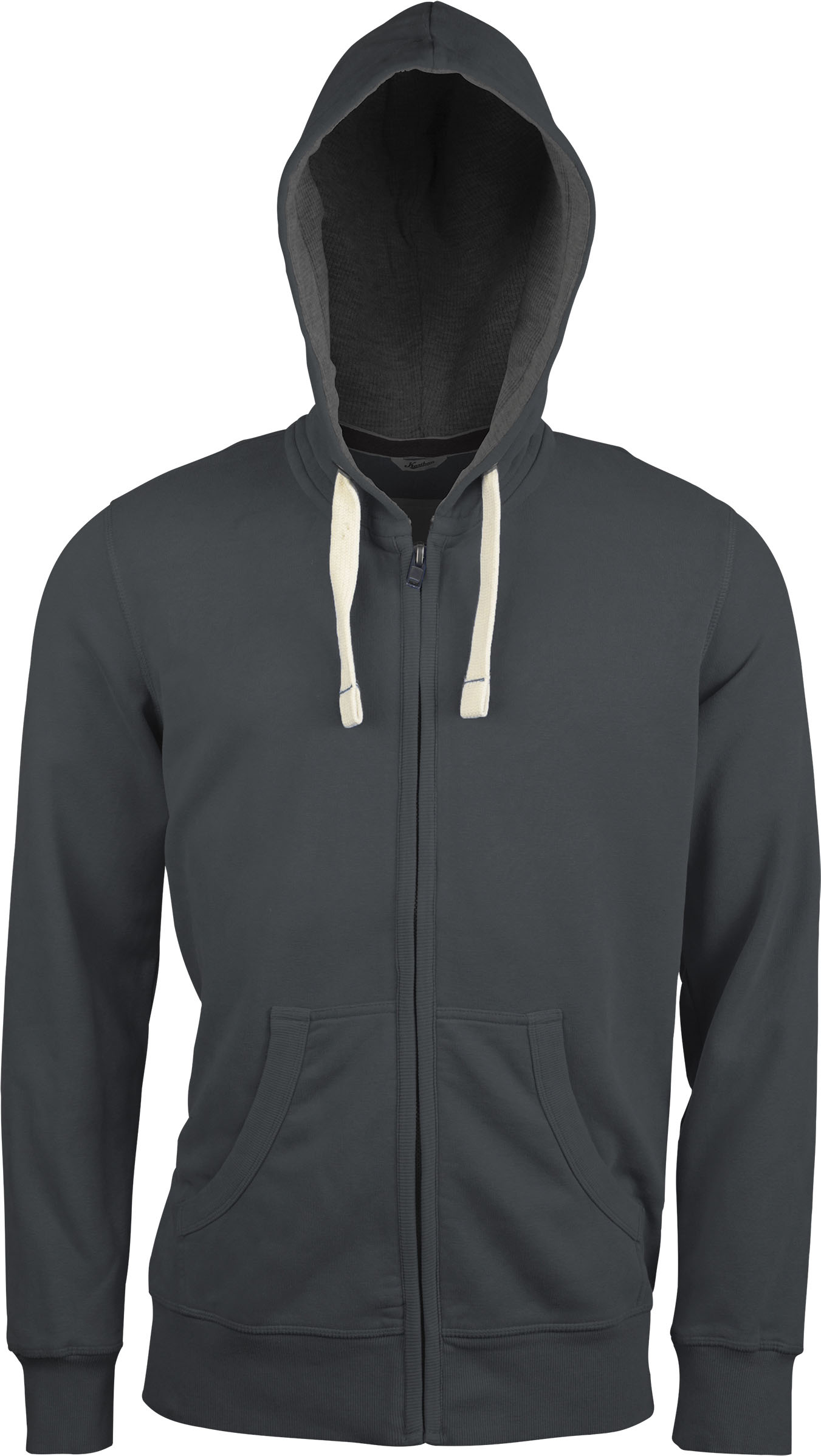 KV2300_VINTCHARCO Sudadera con Capucha y Cremallera Vintage Personalizada